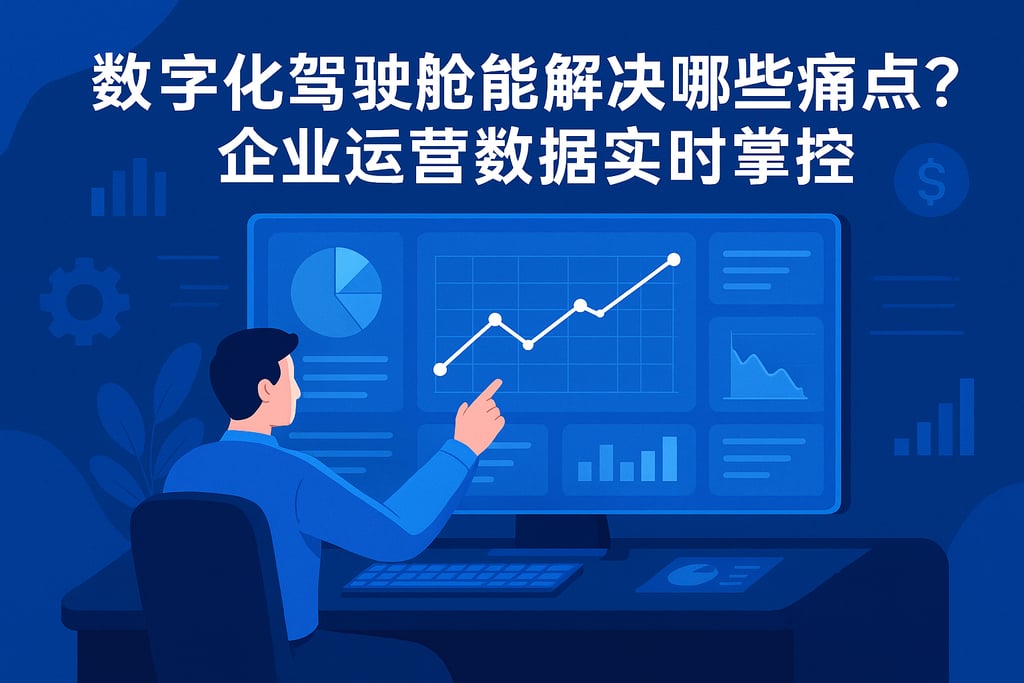 数字化驾驶舱能解决哪些痛点？企业运营数据实时掌控