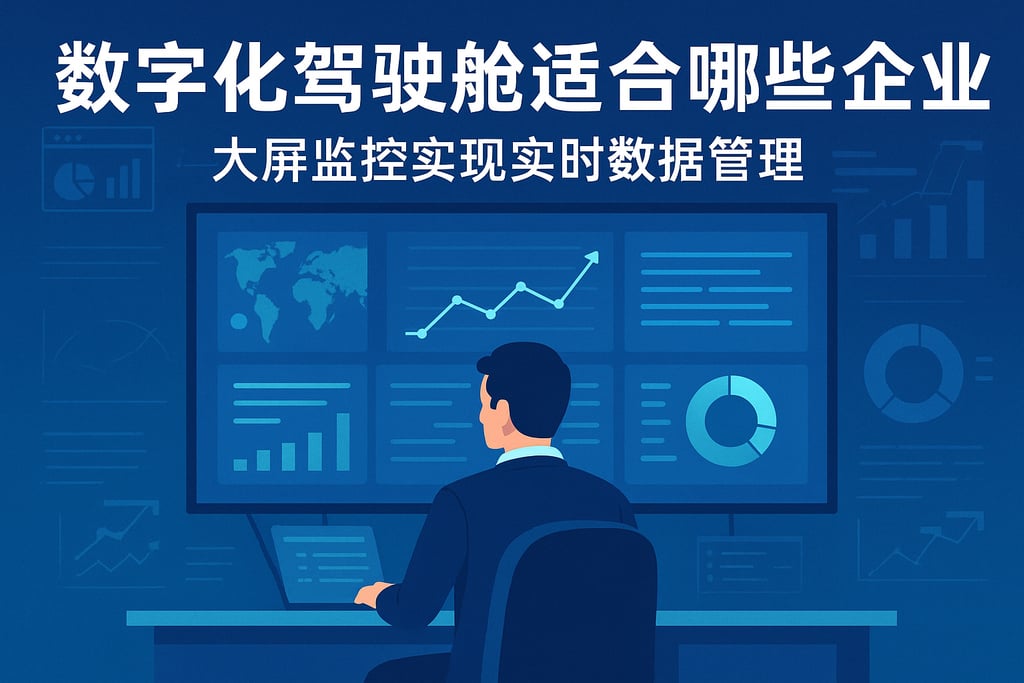 数字化驾驶舱适合哪些企业？大屏监控实现实时数据管理
