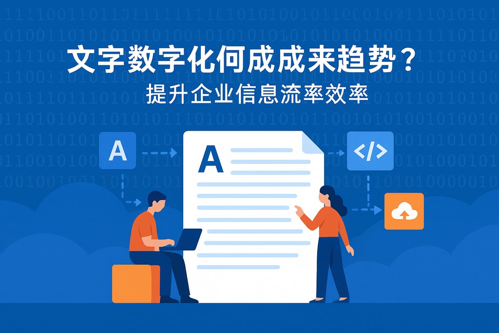 文字数字化为何成为趋势？企业信息流转效率提升