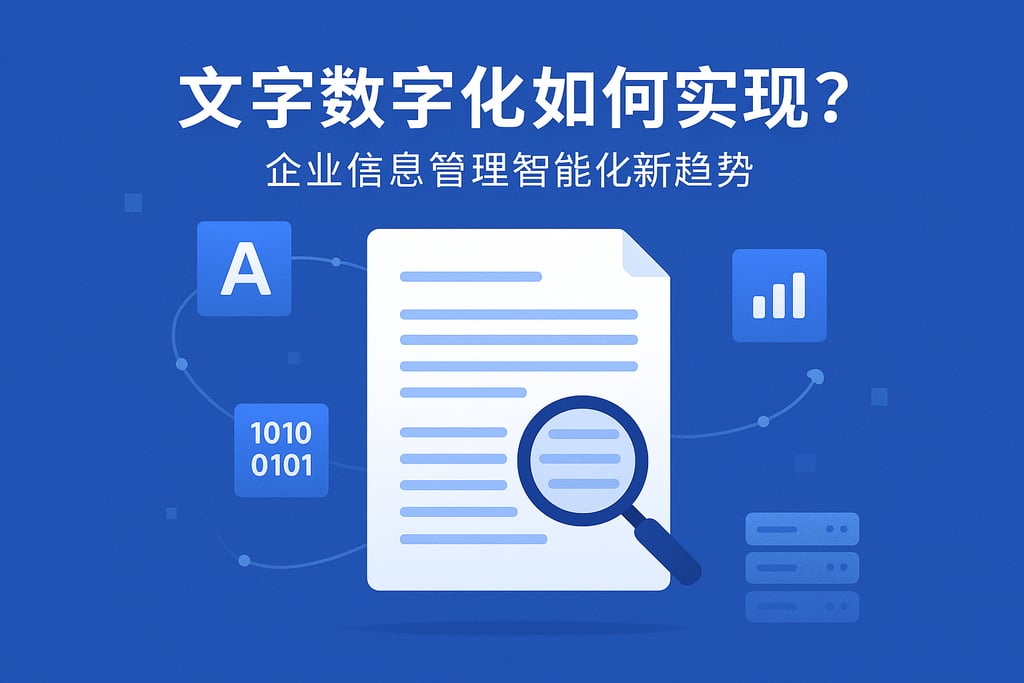 文字数字化如何实现？企业信息管理智能化新趋势