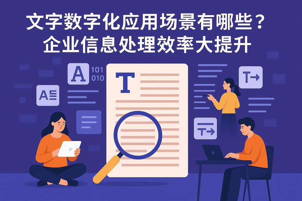 文字数字化应用场景有哪些？企业信息处理效率大提升