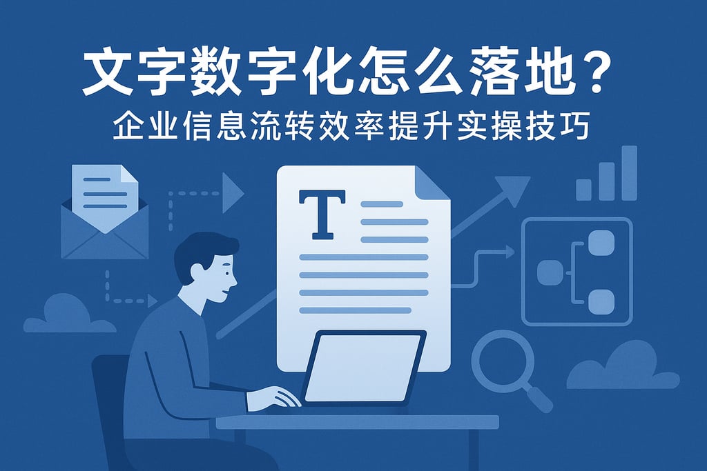 文字数字化怎么落地？企业信息流转效率提升实操技巧