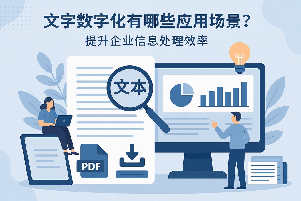 文字数字化有哪些应用场景？提升企业信息处理效率