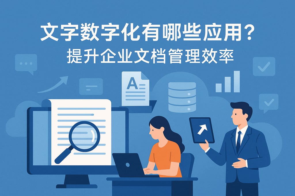 文字数字化有哪些应用？提升企业文档管理效率