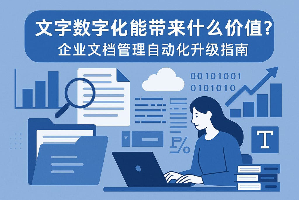 文字数字化能带来什么价值？企业文档管理自动化升级指南