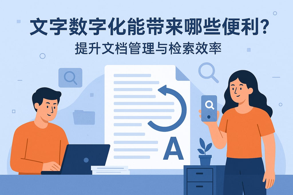 文字数字化能带来哪些便利？提升文档管理与检索效率