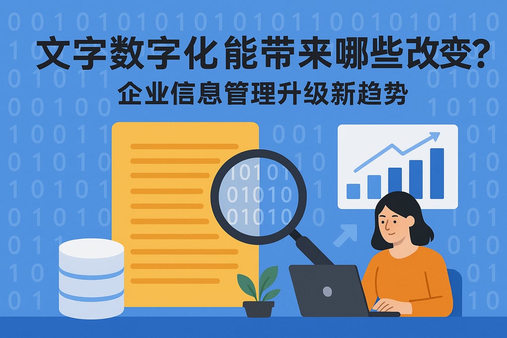 文字数字化能带来哪些改变？企业信息管理升级新趋势
