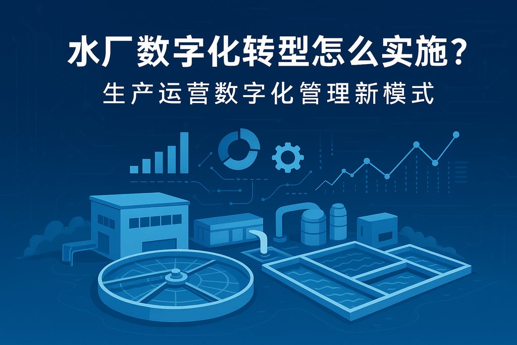 水厂数字化转型怎么实施？生产运营数字化管理新模式