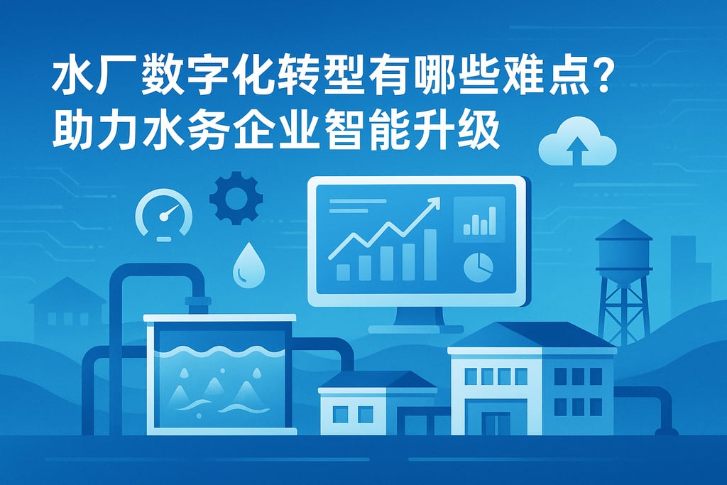 水厂数字化转型有哪些难点？助力水务企业智能升级