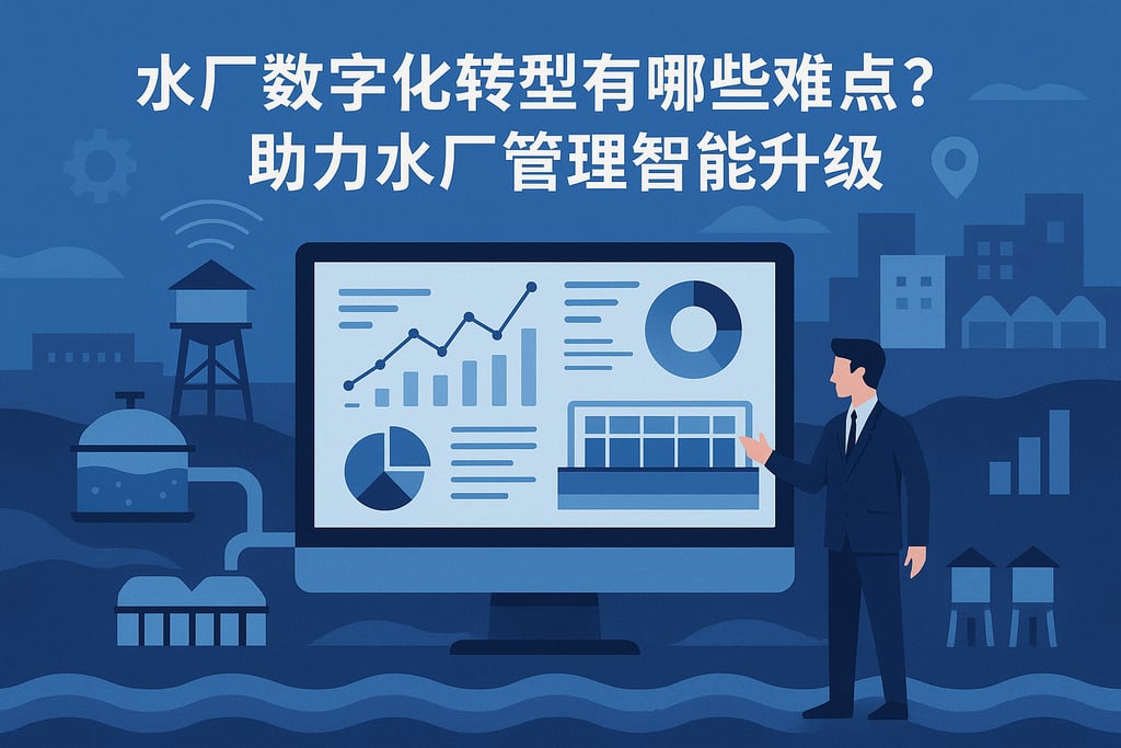 水厂数字化转型有哪些难点？助力水厂管理智能升级