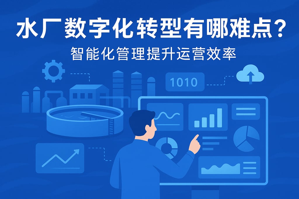 水厂数字化转型有哪些难点？智能化管理提升运营效率