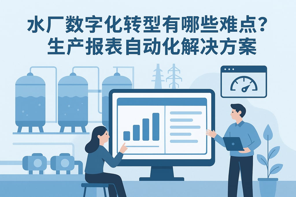 水厂数字化转型有哪些难点？生产报表自动化解决方案