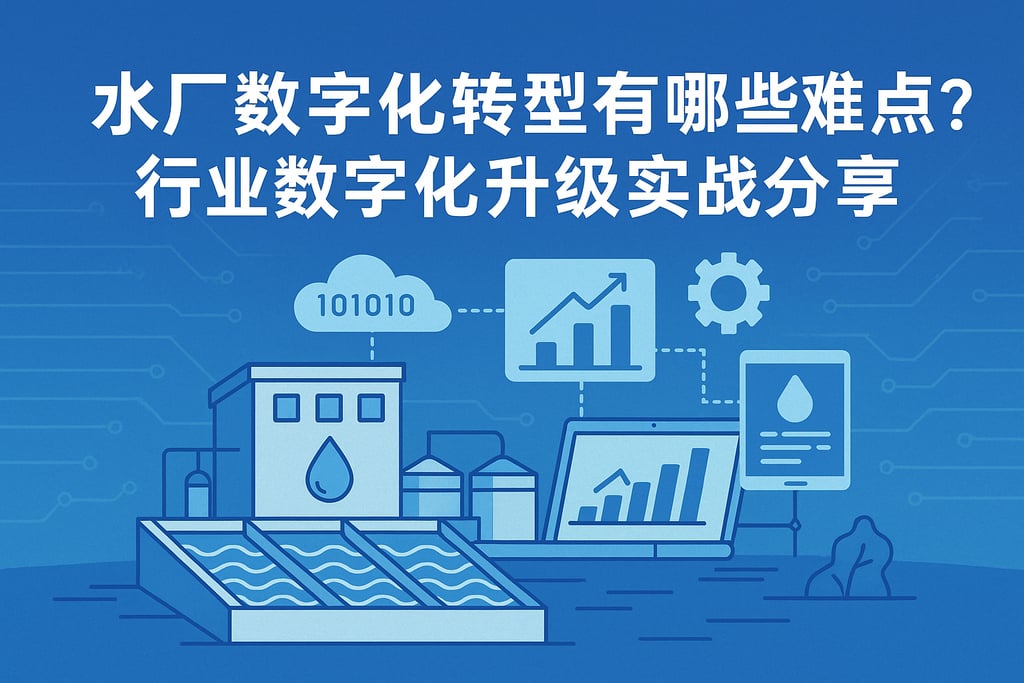 水厂数字化转型有哪些难点？行业数字化升级实战分享