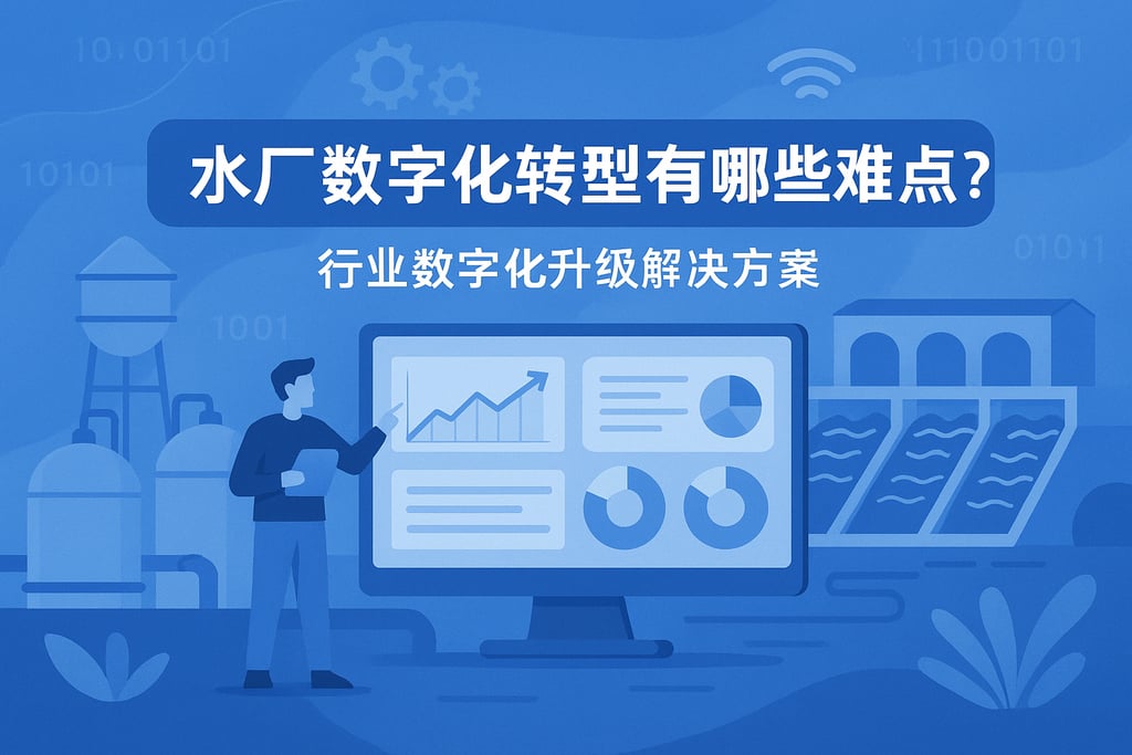 水厂数字化转型有哪些难点？行业数字化升级解决方案
