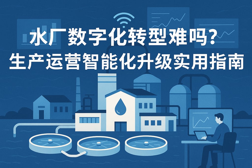 水厂数字化转型难吗？生产运营智能化升级实用指南