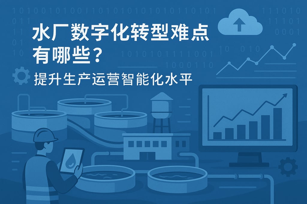 水厂数字化转型难点有哪些？提升生产运营智能化水平
