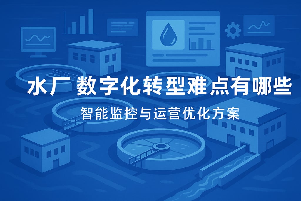 水厂数字化转型难点有哪些？智能监控与运营优化方案