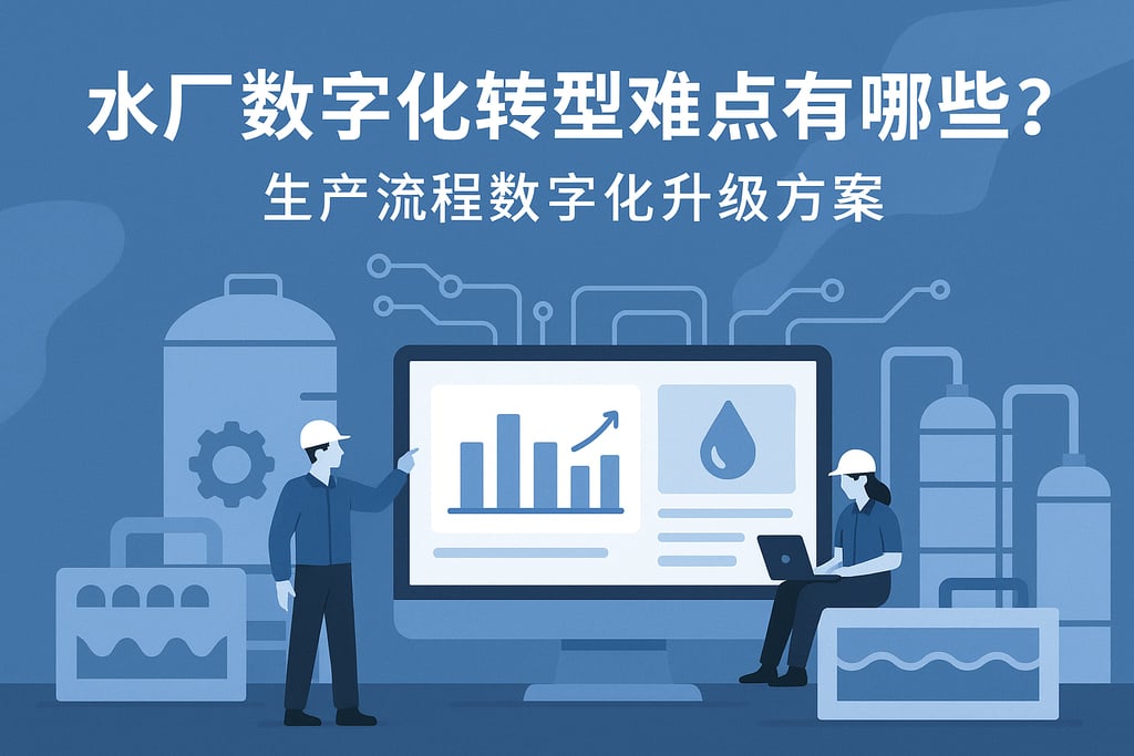 水厂数字化转型难点有哪些？生产流程数字化升级方案