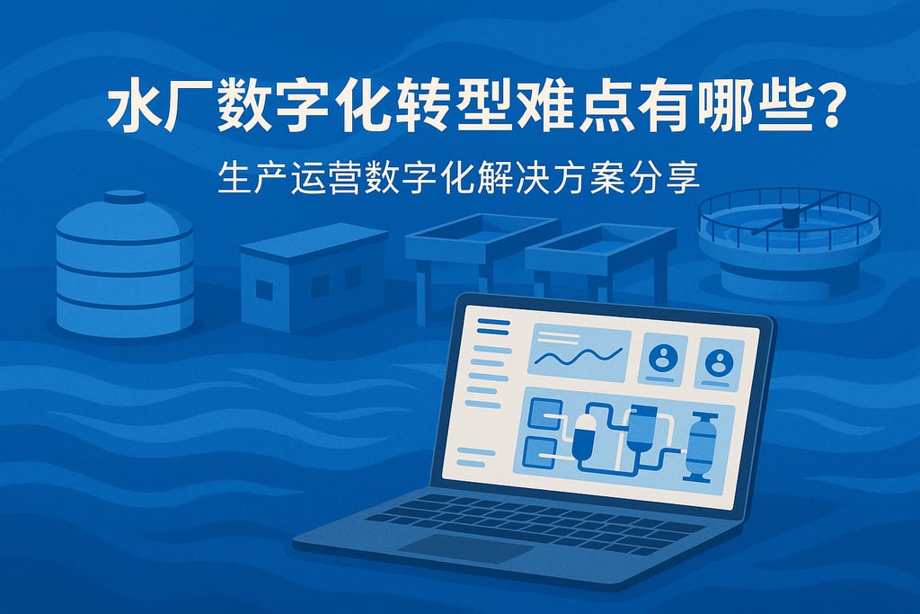 水厂数字化转型难点有哪些？生产运营数字化解决方案分享