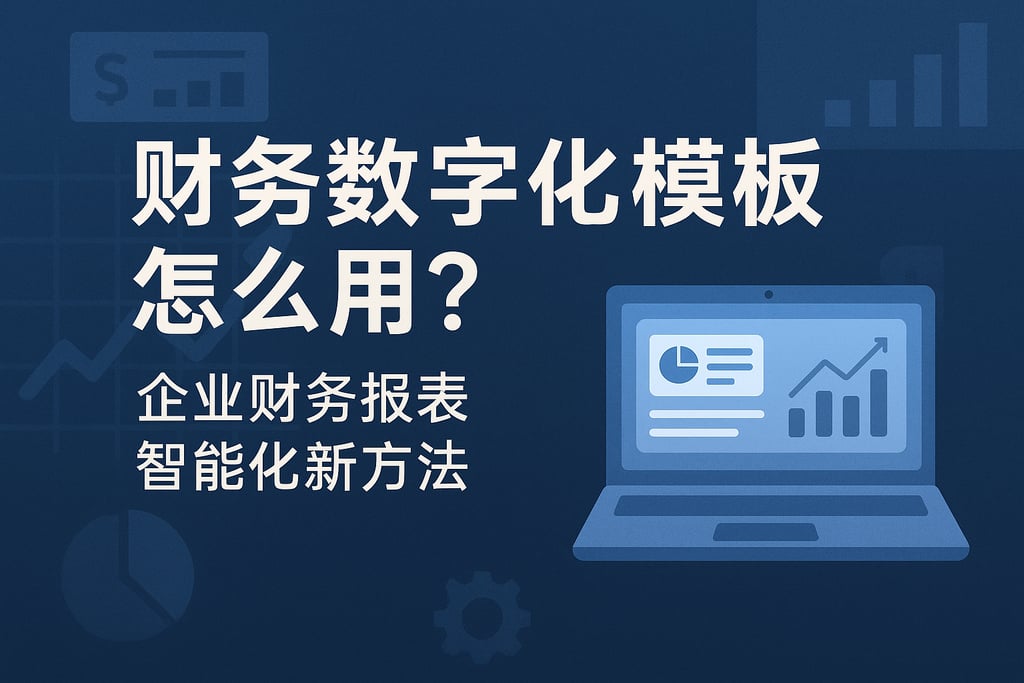财务数字化模板怎么用？企业财务报表智能化新方法