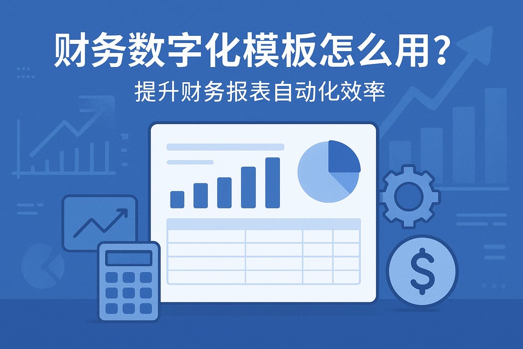财务数字化模板怎么用？提升财务报表自动化效率