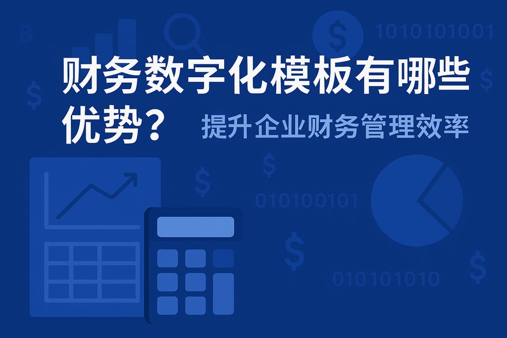 财务数字化模板有哪些优势？提升企业财务管理效率