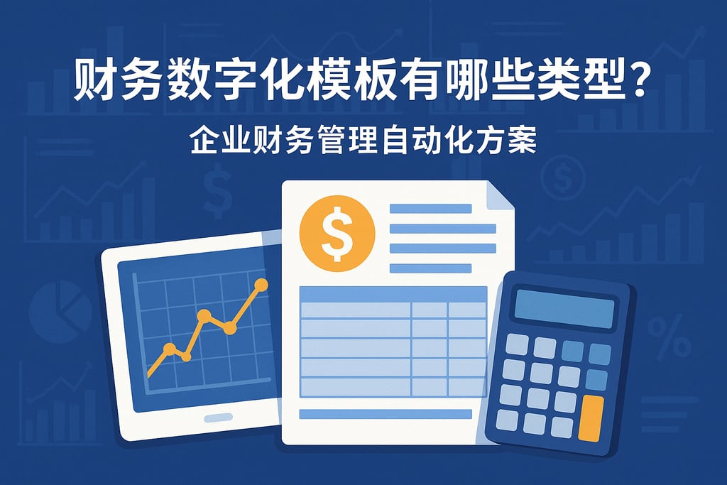 财务数字化模板有哪些类型？企业财务管理自动化方案