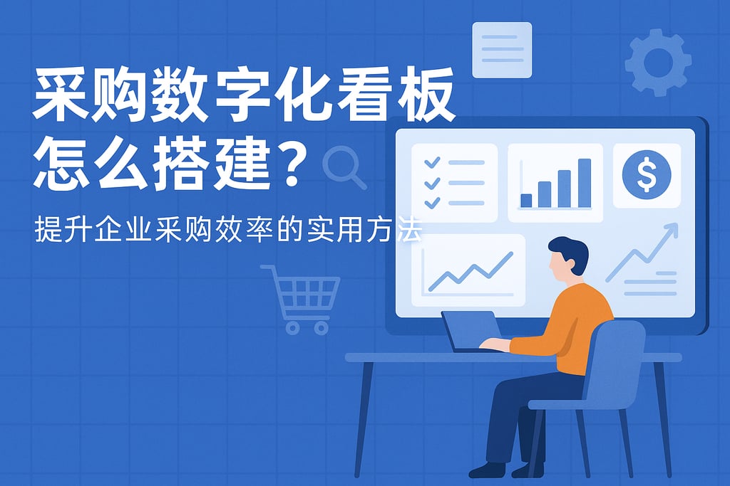 采购数字化看板怎么搭建？提升企业采购效率的实用方法