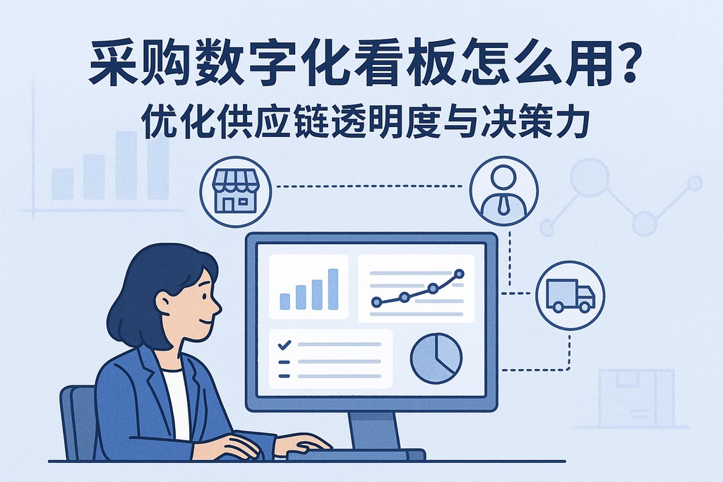 采购数字化看板怎么用？优化供应链透明度与决策力