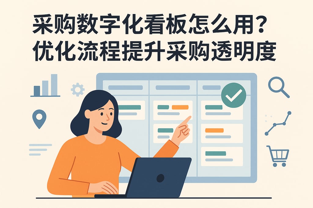 采购数字化看板怎么用？优化流程提升采购透明度