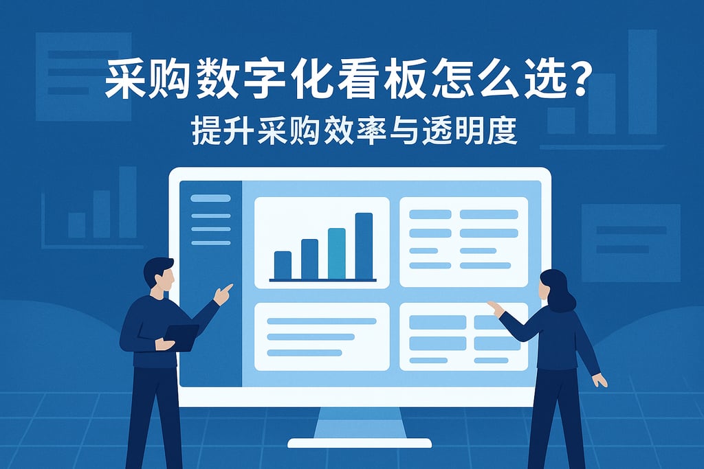 采购数字化看板怎么选？提升采购效率与透明度
