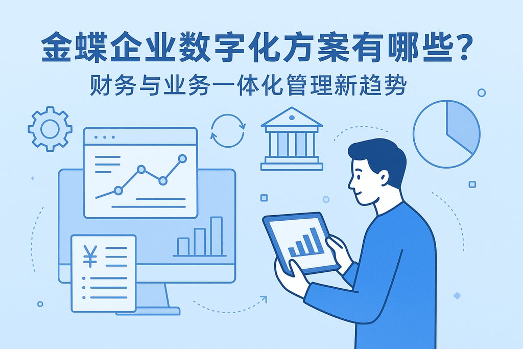 金蝶企业数字化方案有哪些？财务与业务一体化管理新趋势
