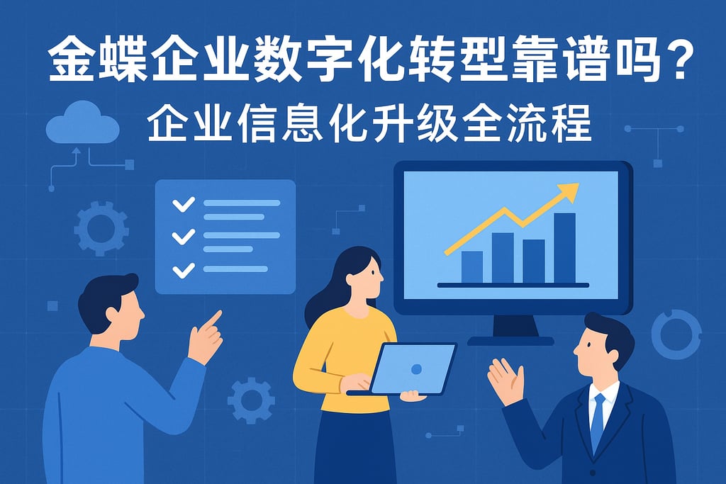 金蝶企业数字化转型靠谱吗？企业信息化升级全流程