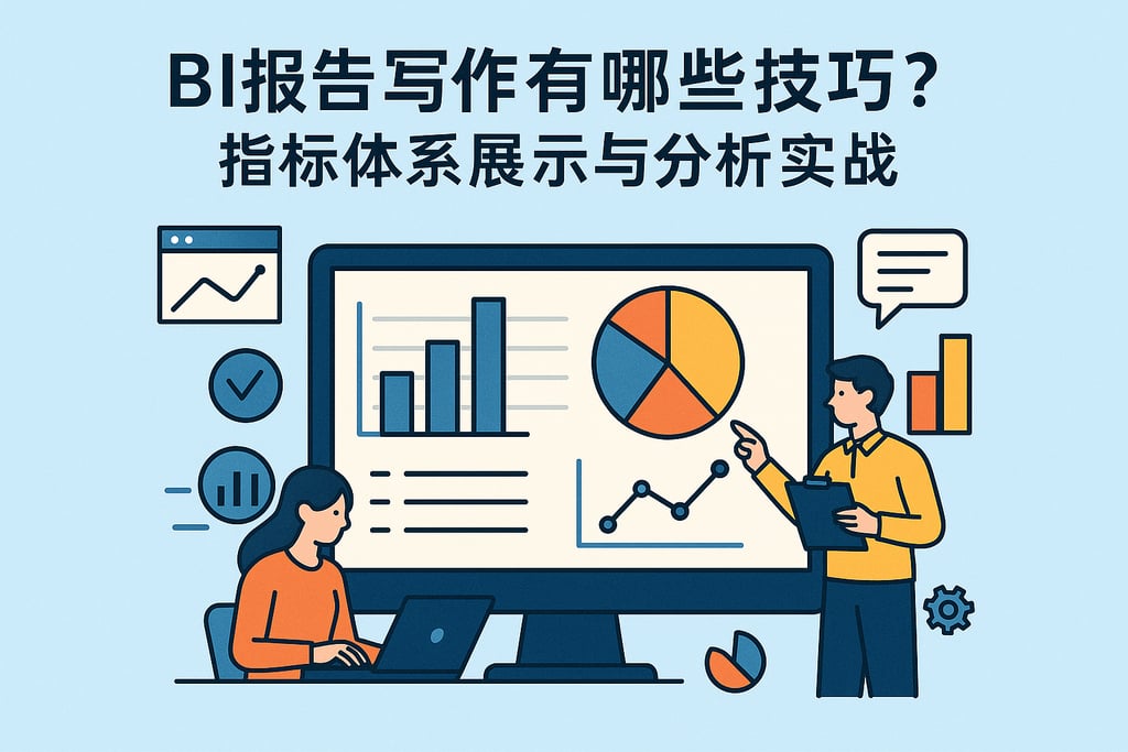 BI报告写作有哪些技巧？指标体系展示与分析实战