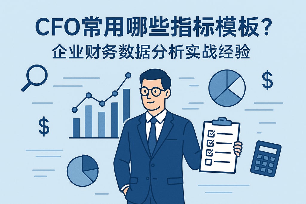 CFO常用哪些指标模板？企业财务数据分析实战经验