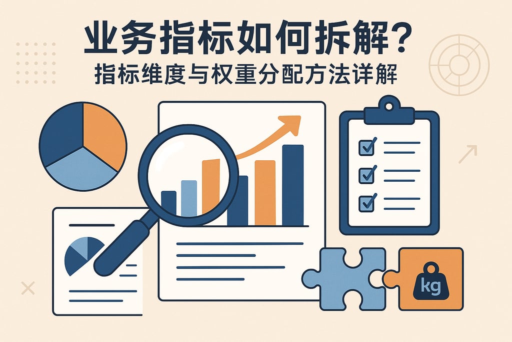业务指标如何拆解？指标维度与权重分配方法详解