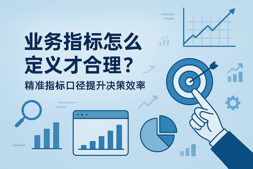 业务指标怎么定义才合理？精准指标口径提升决策效率