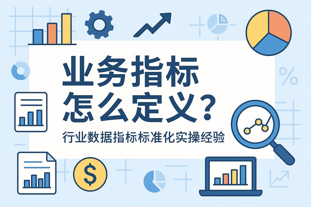 业务指标怎么定义？行业数据指标标准化实操经验