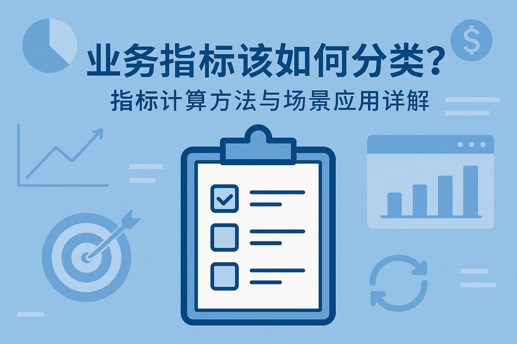 业务指标该如何分类？指标计算方法与场景应用详解
