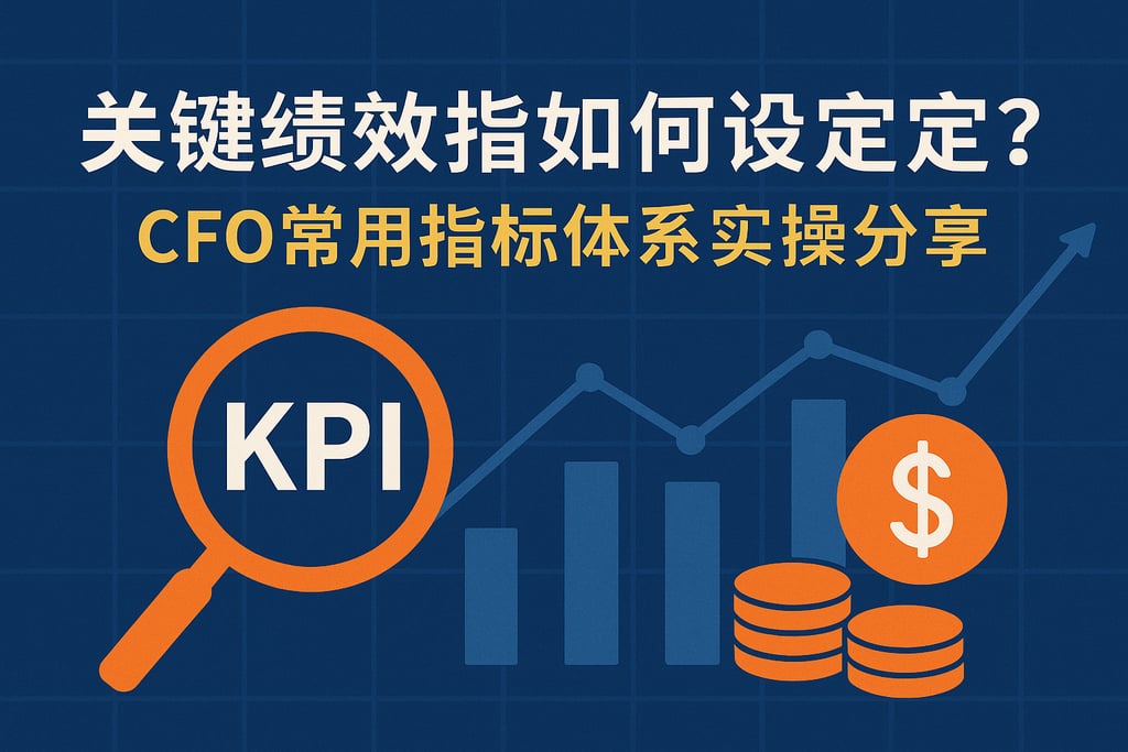 关键绩效指标如何设定？CFO常用指标体系实操分享