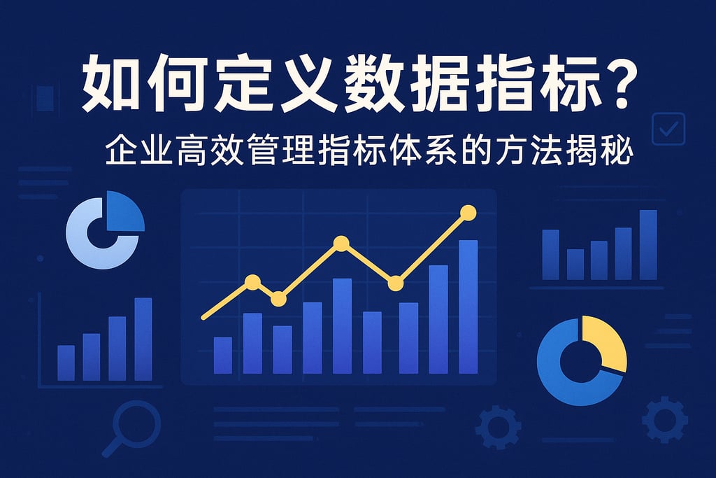 如何定义数据指标？企业高效管理指标体系的方法揭秘