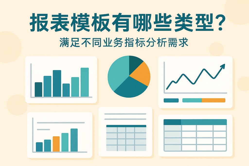 报表模板有哪些类型？满足不同业务指标分析需求