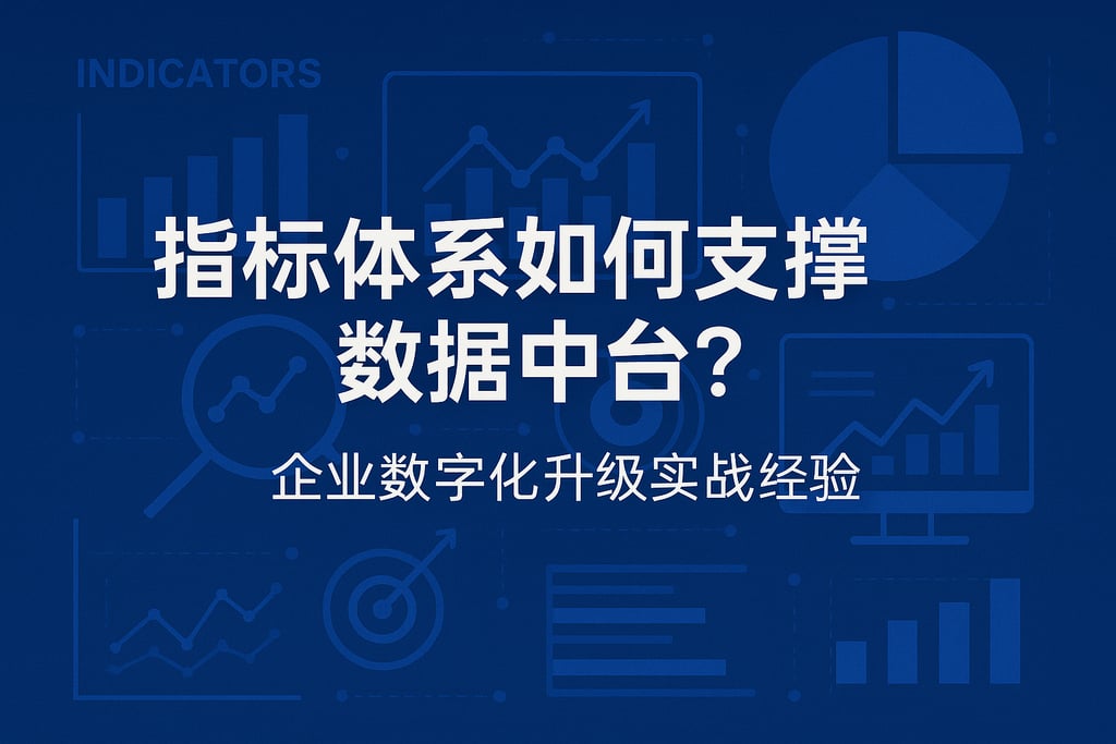 指标体系如何支撑数据中台？企业数字化升级实战经验