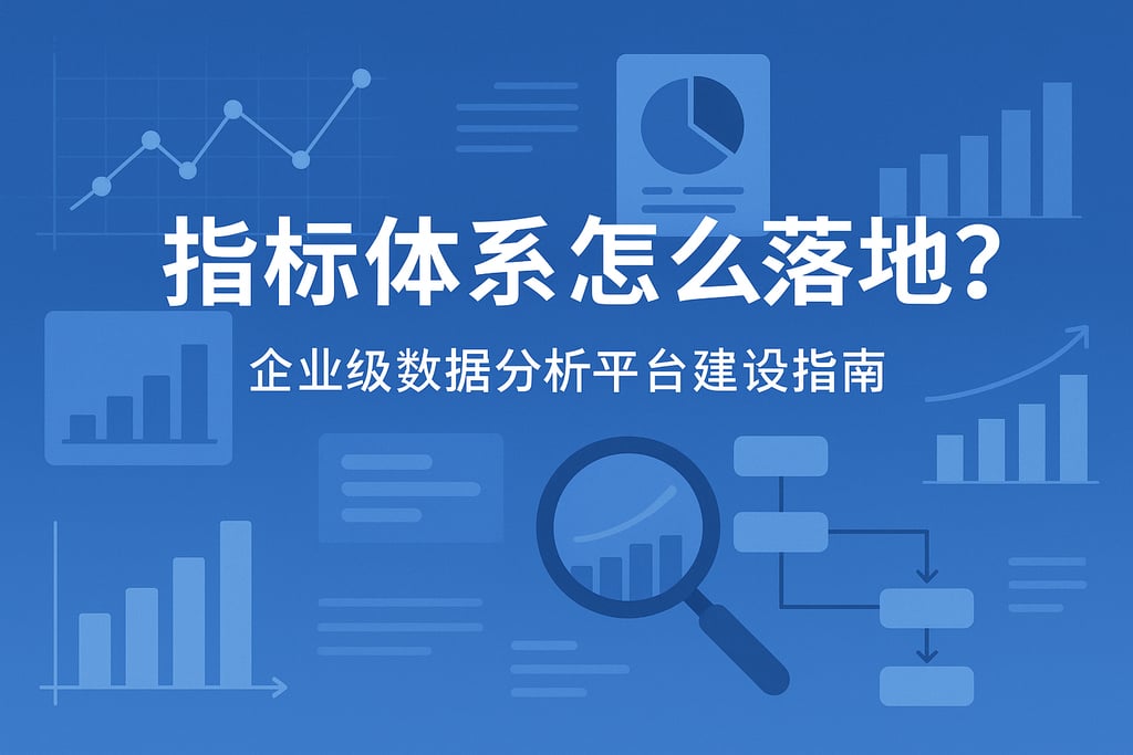 指标体系怎么落地？企业级数据分析平台建设指南