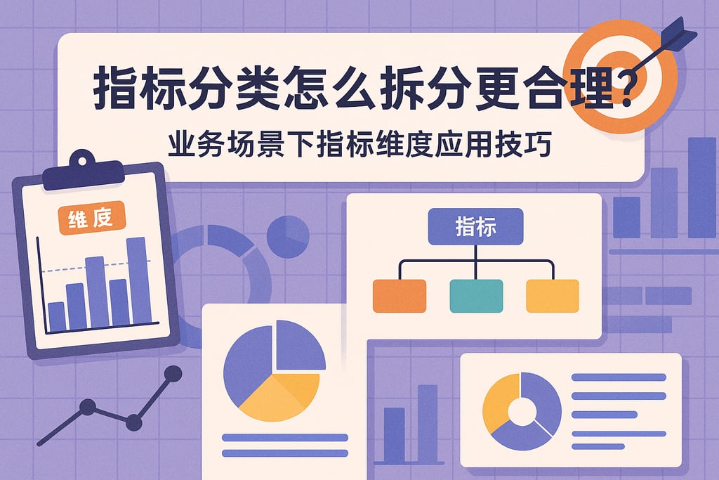指标分类怎么拆分更合理？业务场景下指标维度应用技巧