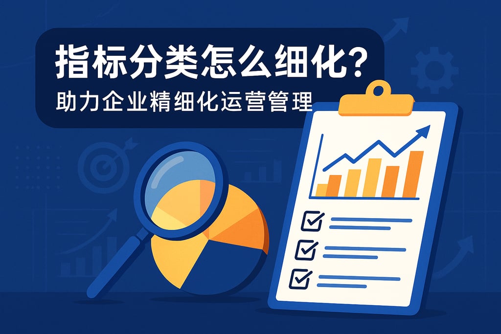 指标分类怎么细化？助力企业精细化运营管理