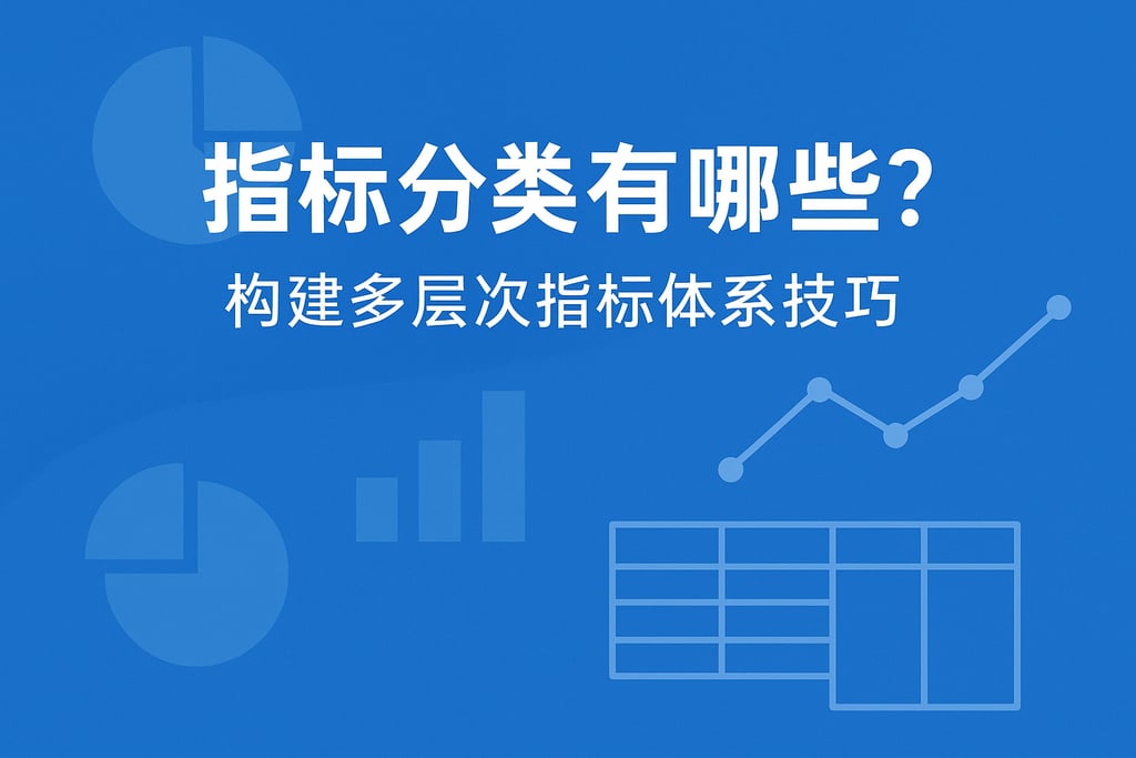 指标分类有哪些？构建多层次指标体系技巧
