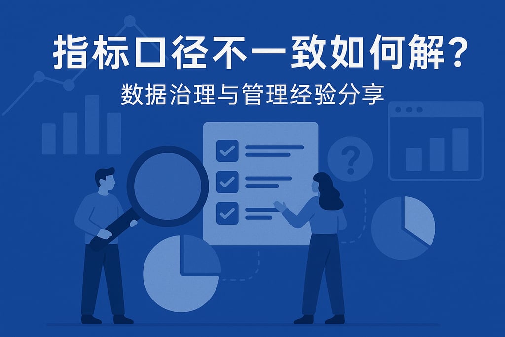 指标口径不一致如何解决？数据治理与管理经验分享