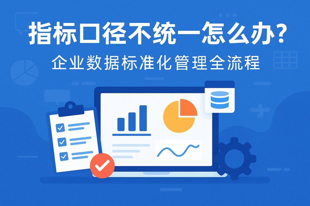 指标口径不统一怎么办？企业数据标准化管理全流程