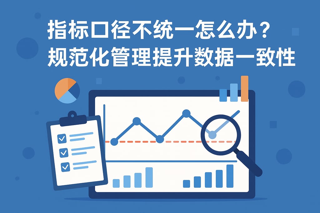 指标口径不统一怎么办？规范化管理提升数据一致性